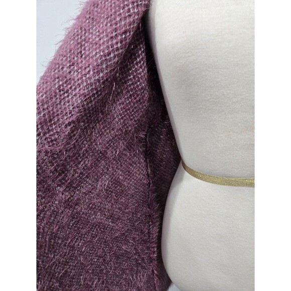Eddie‎ Bauer Womens Cardigan Small Purple Long Sleeve Open Front Fuzzy Sweater S - Picture 4 of 9